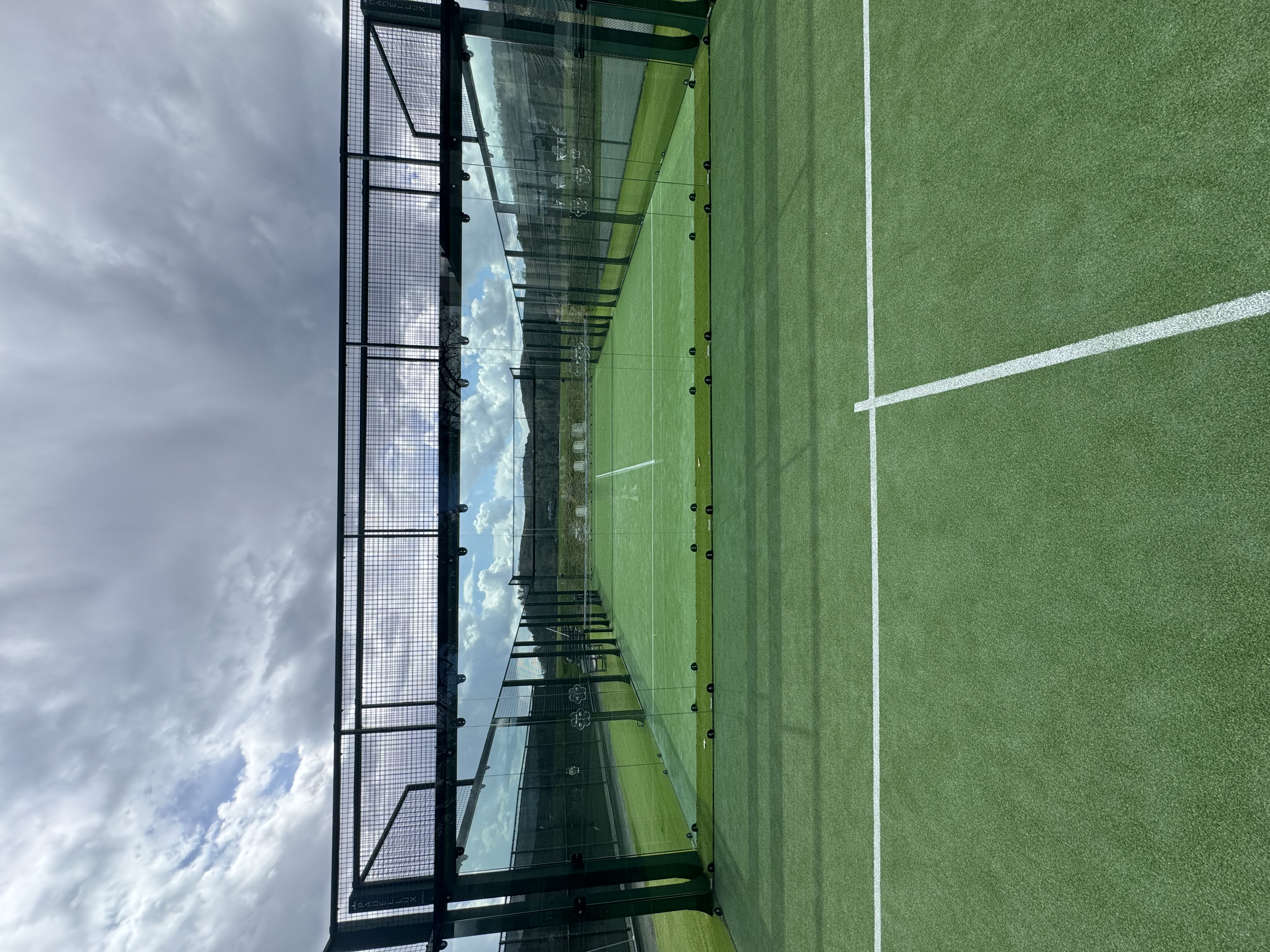 Padel courts aerial